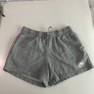Nike essential fleece shorts in gray